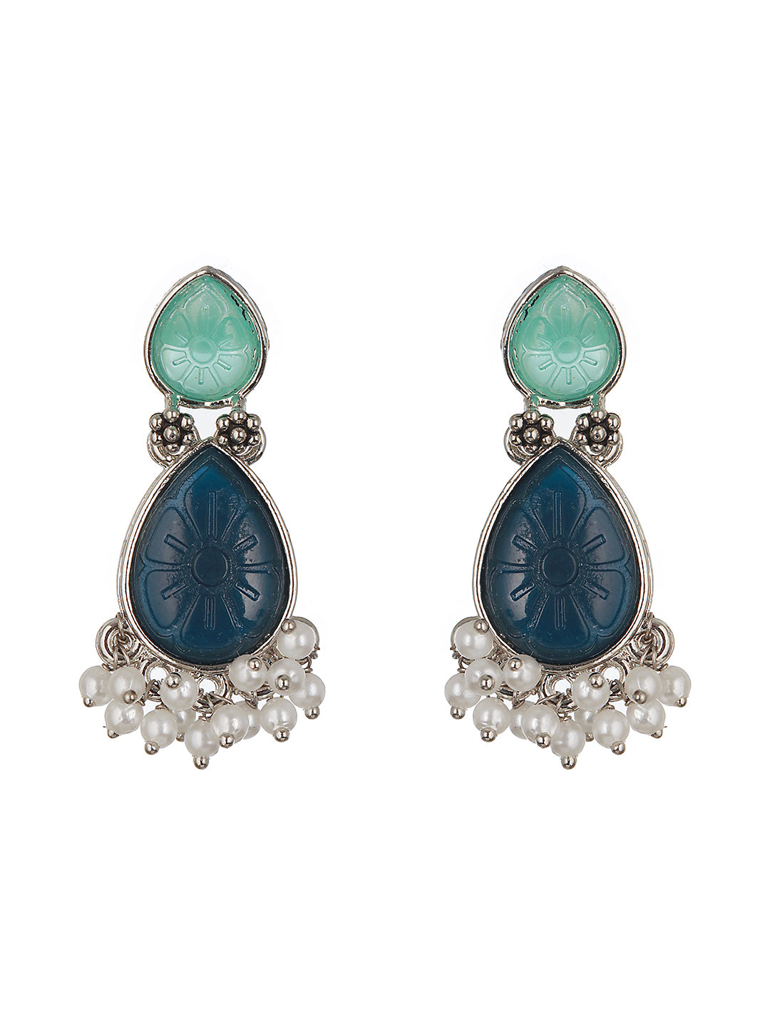 Silver-Plated Geometric Drop Earrings (Set of 2) – Statement & Minimal | Jazz & Sizzle