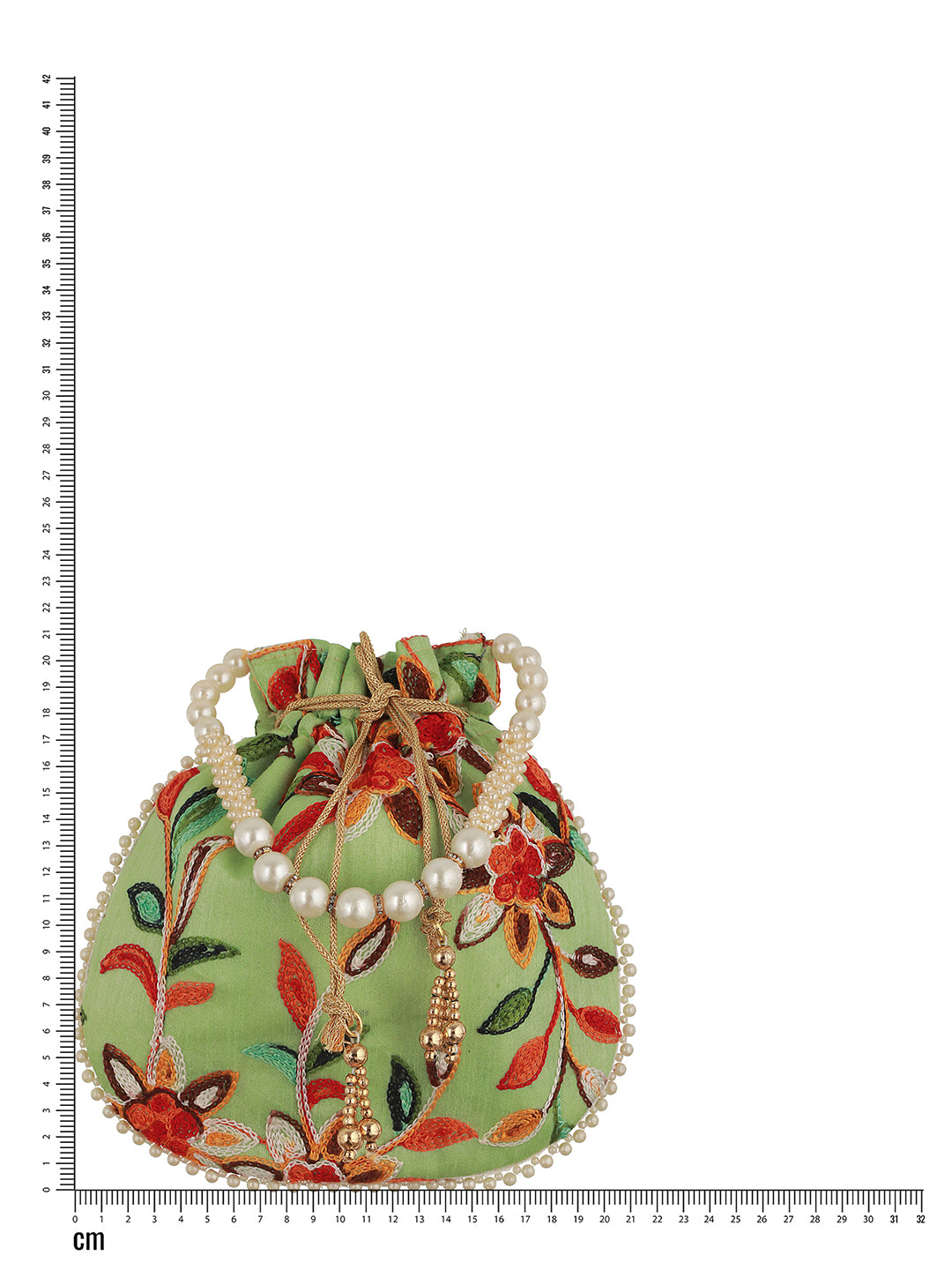 Embroidered Potli Clutch - Jazzandsizzle