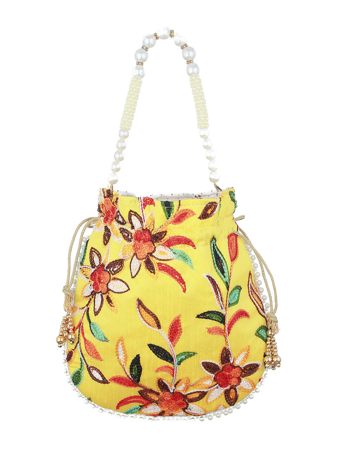 Embroidered Potli Clutch - Jazzandsizzle