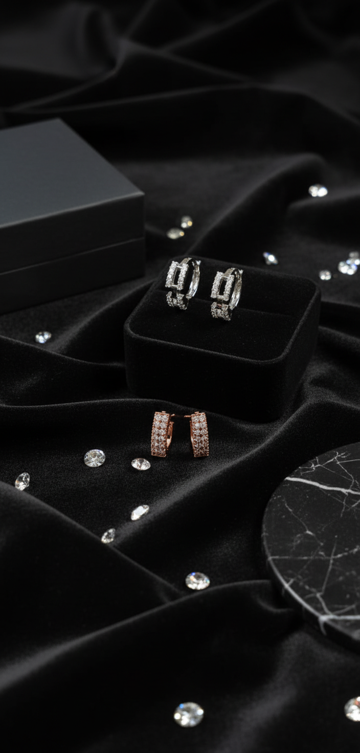 Jazz And Sizzle Rhodium Plated Floral Shaped Circular Drop Earrings (Copy)