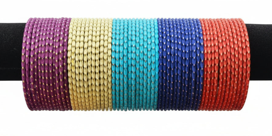 Jazz And Sizzle Multi-Color Set of 144 Bangles for Women and Girls Bangles