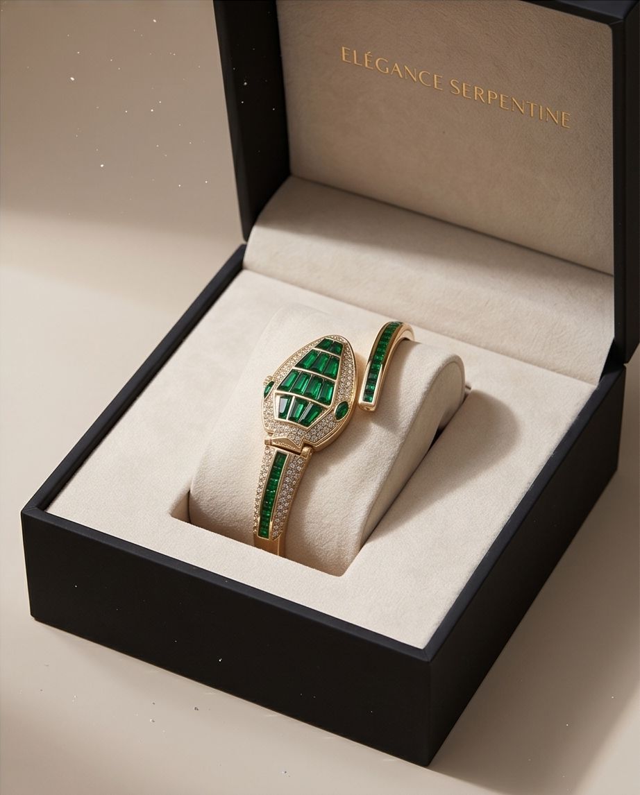 Emerald Grace Stainless Steel Bracelet Watch | Anit Tarnish