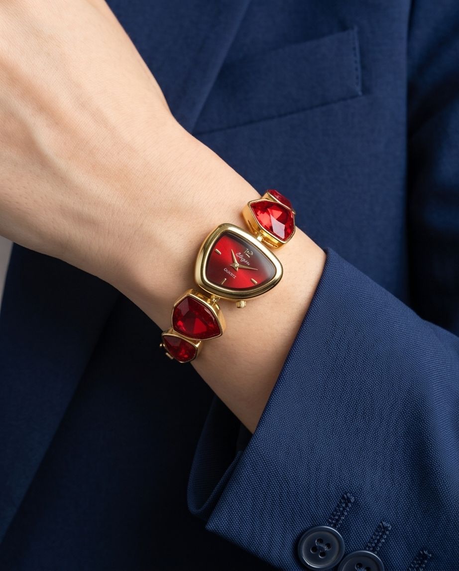 Ruby Royale Bracelet Watch