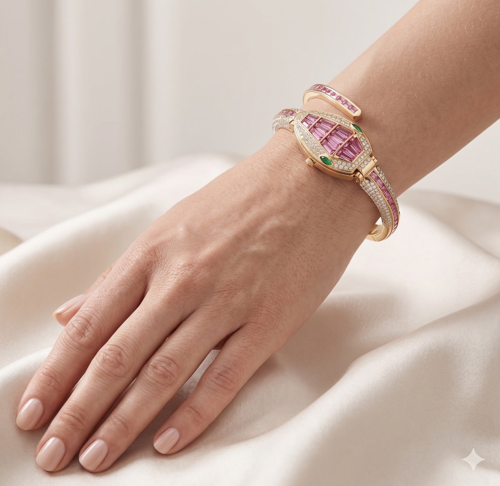 Crystal Studded Oval Dial | Elegant Jewellery Watch for Women & Girls | Party, Wedding & Festive