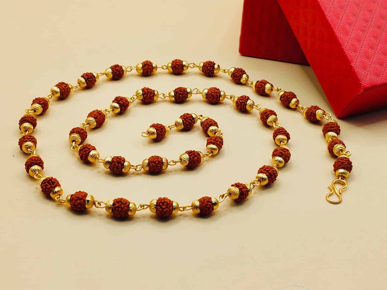 Spiritual Rudraksha Necklace-JS-SNC-0010