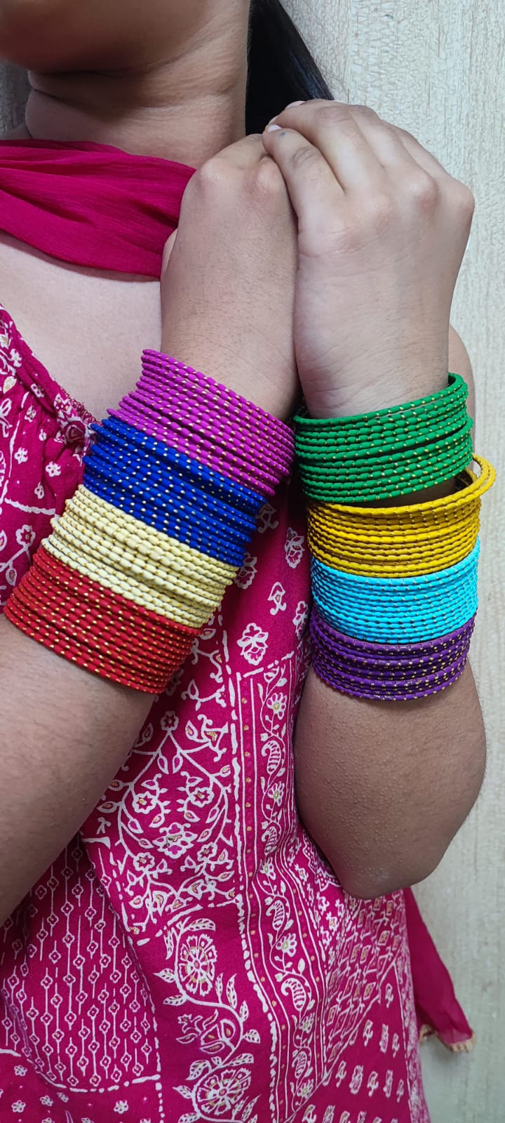 Jazz And Sizzle Multi-Color Set of 144 Bangles for Women and Girls Bangles