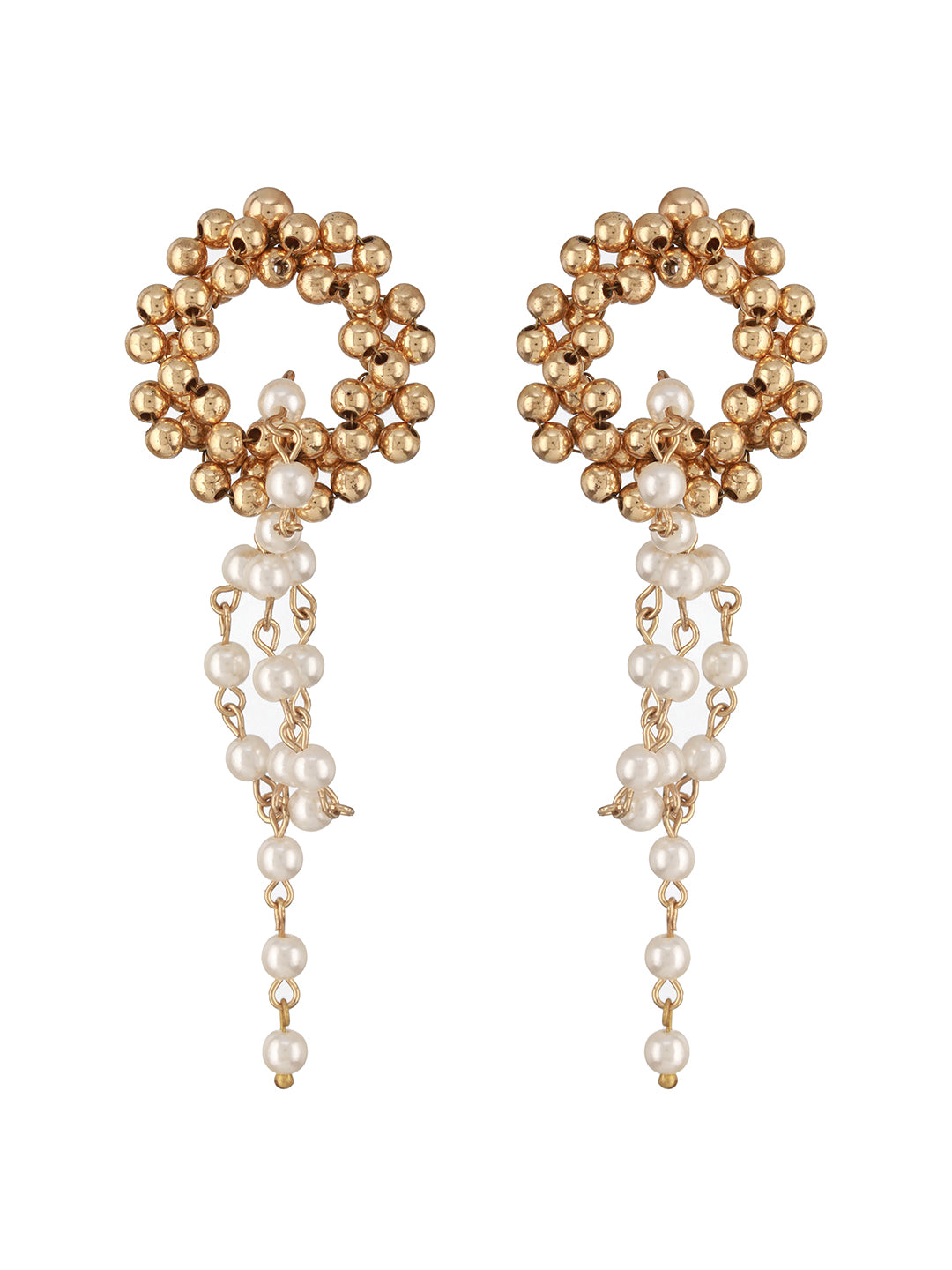 Jazz And Sizzle Pearl Beaded Drop Earrings