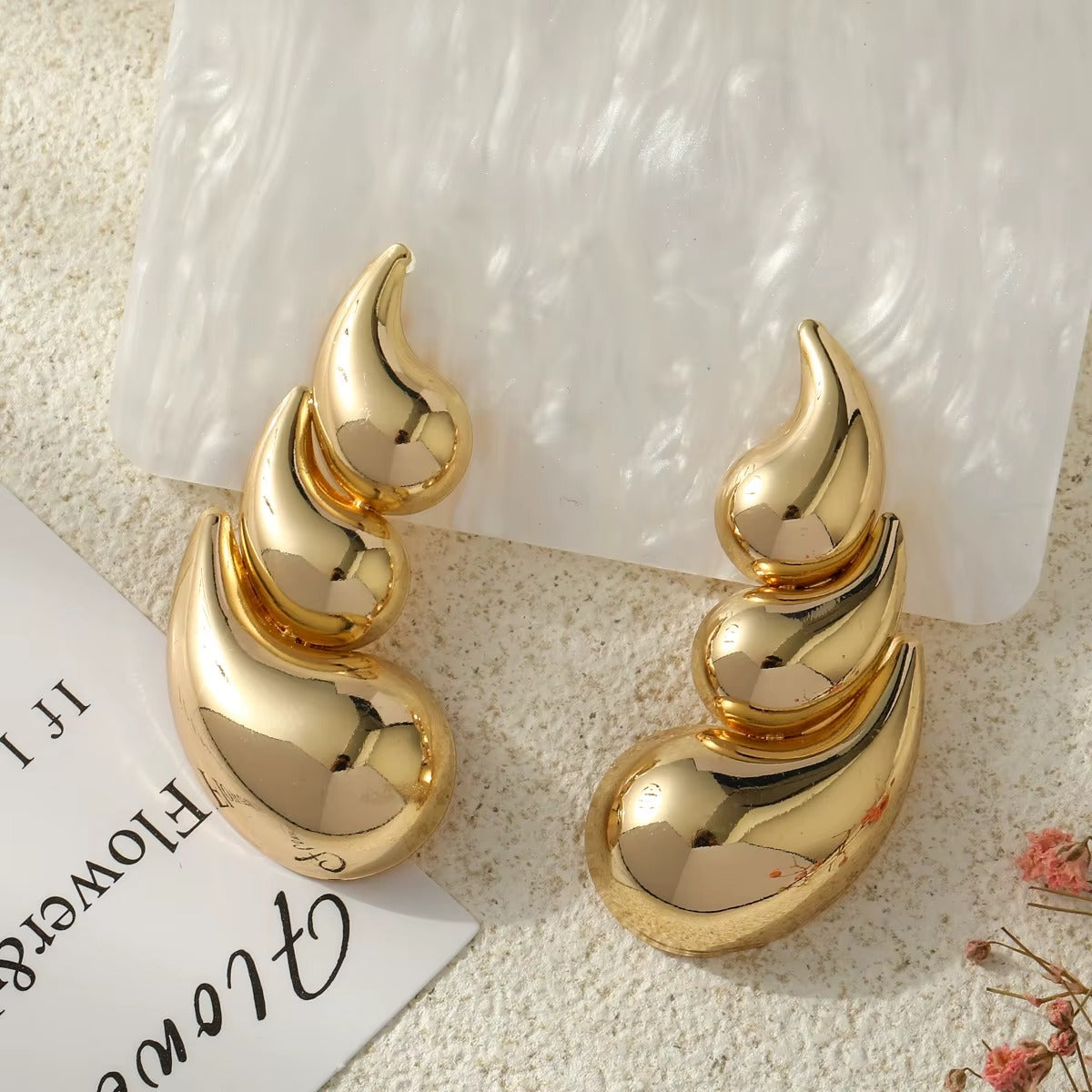 Fashion Punk Style New Design Water Drop Earrings for Women Jewelry