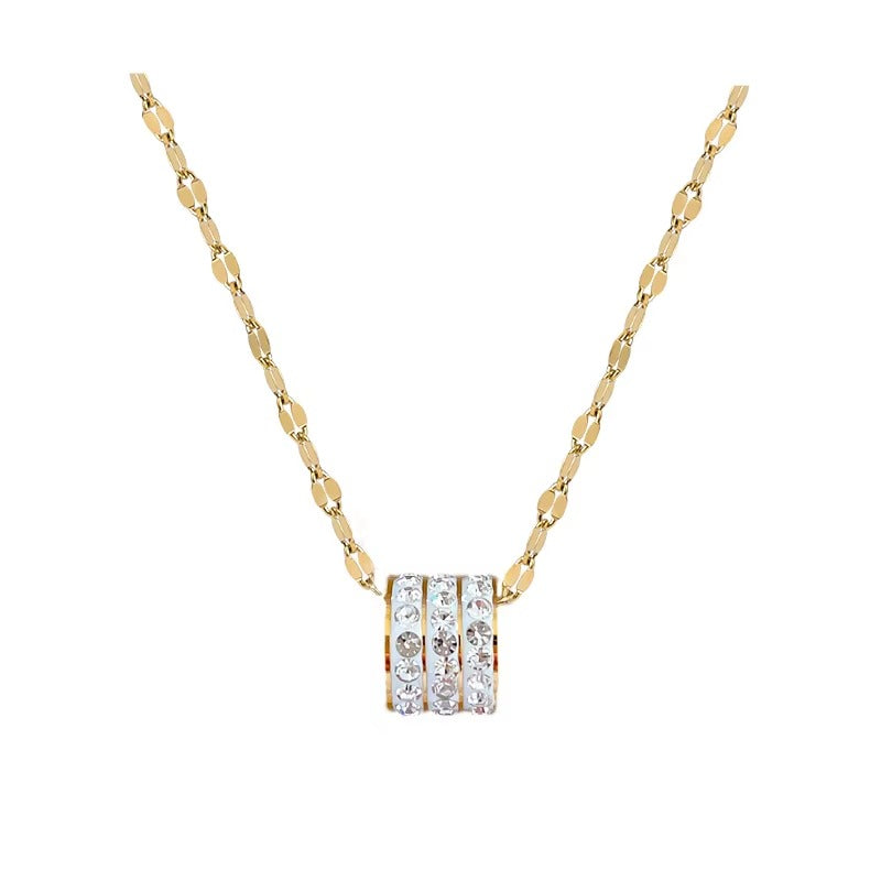 Fashion Stainless Steel diamond Ring Necklace Luxury Jewelry | Anti Tarnish