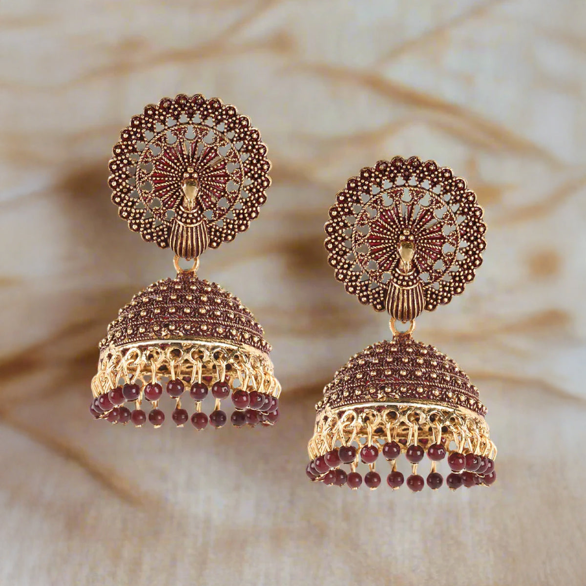 Jazz And Sizzle Set of 4 Gold & Silver Plated Multicolor Everyday Earrings Combo Set