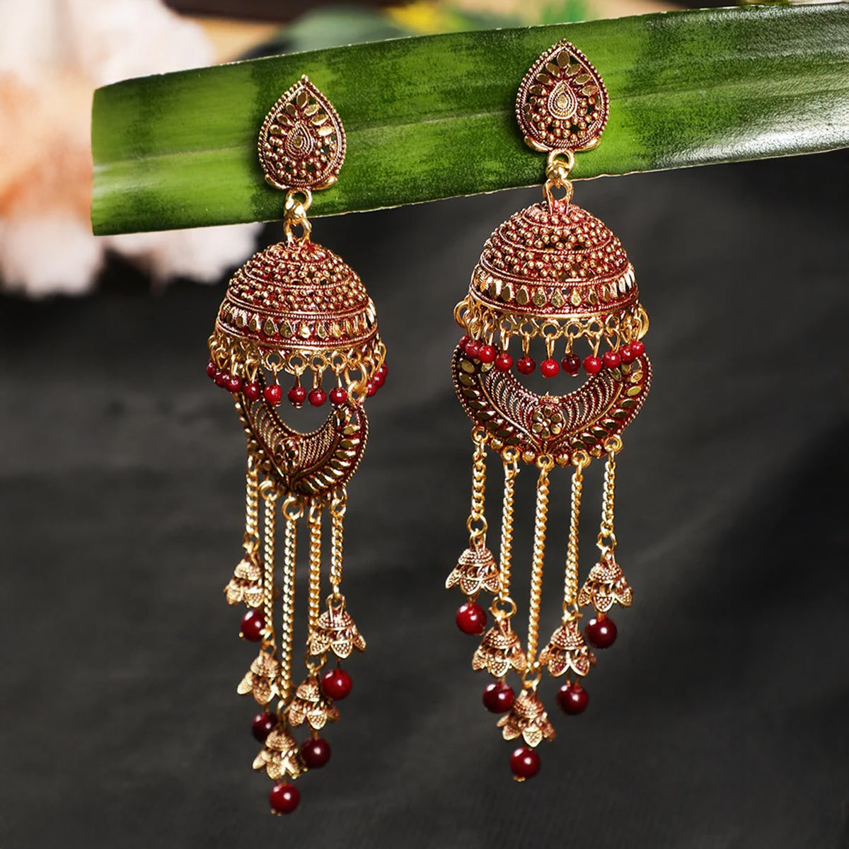 Jazz And Sizzle Set of 4 Gold & Silver Plated Multicolor Everyday Earrings Combo Set