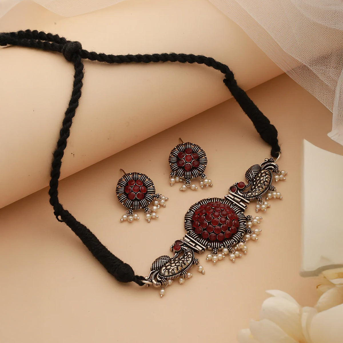 Jazz And Sizzle Necklet and Earring Pack of 2 for women