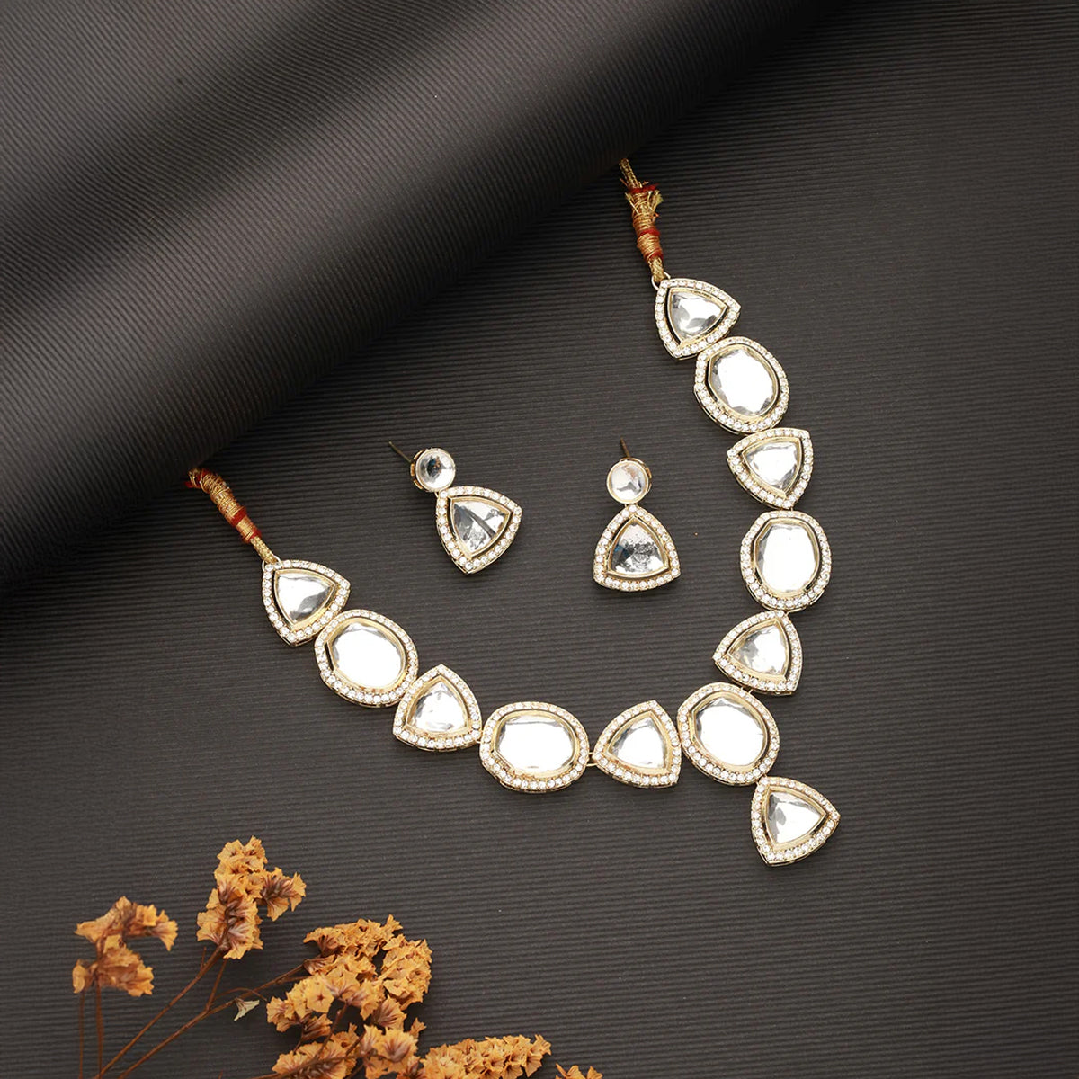 Jazz And Sizzle Necklet and Earring Jewelry Set Of 2 for women
