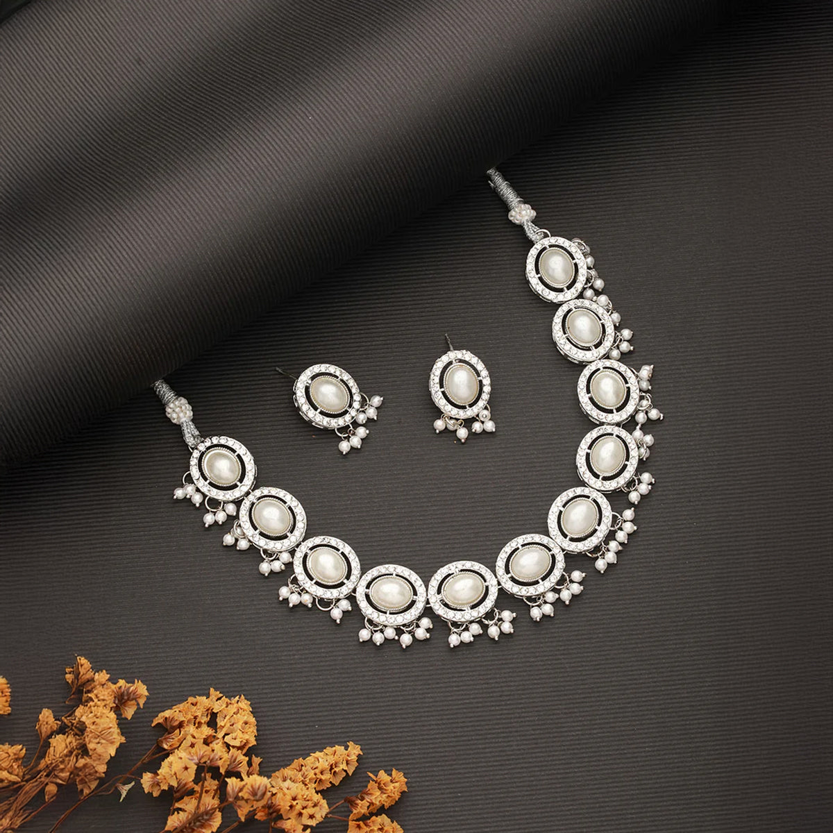 Jazz And Sizzle Necklet and Earring Jewelry Set Of 2 for women