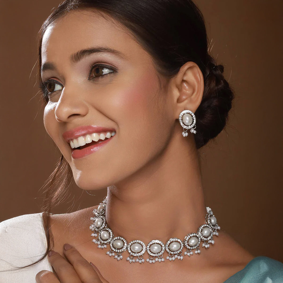 Jazz And Sizzle Necklet and Earring Jewelry Set Of 2 for women