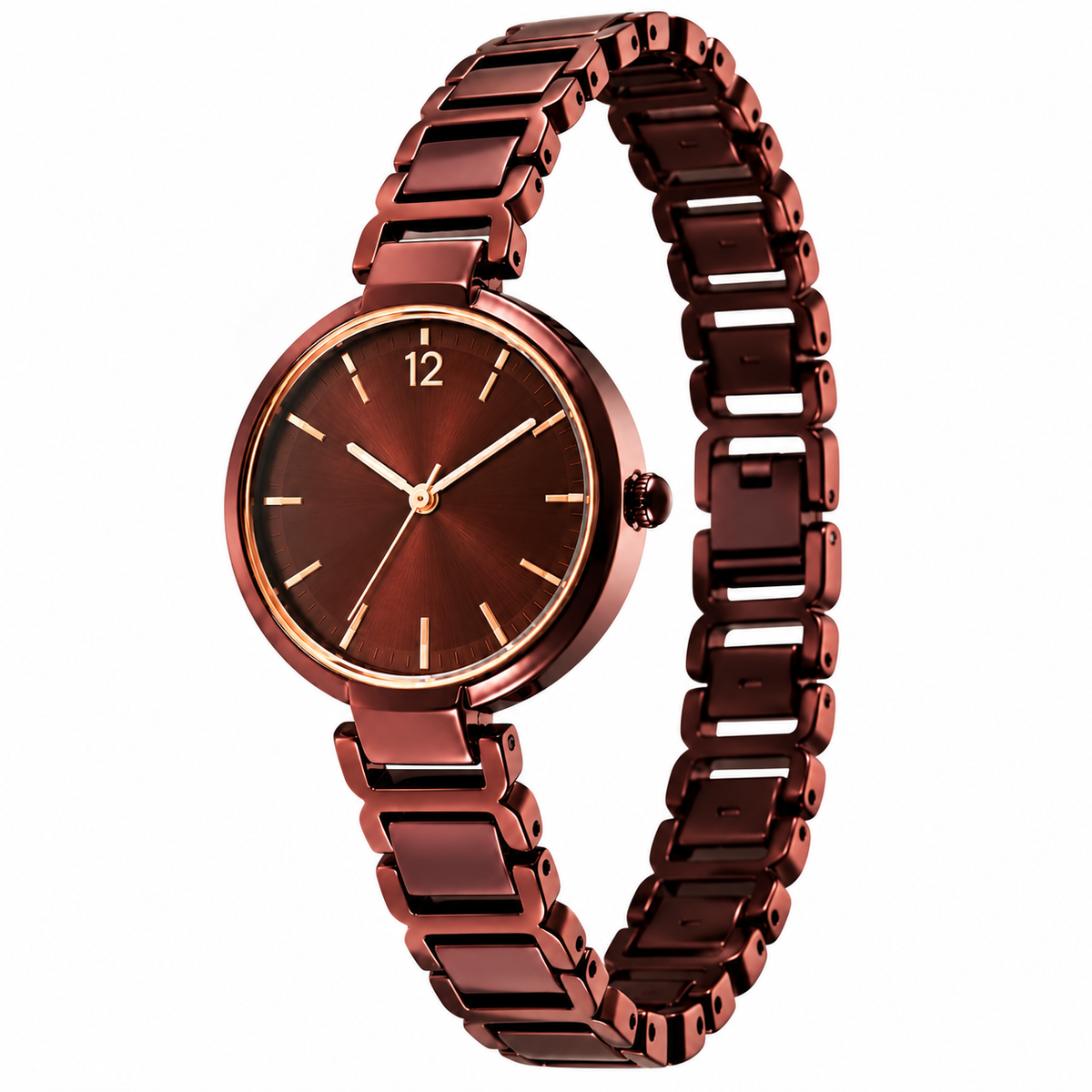 Premium Rose Gold Stainless Steel Analog Watch for Women WJ-JS26-LD0048