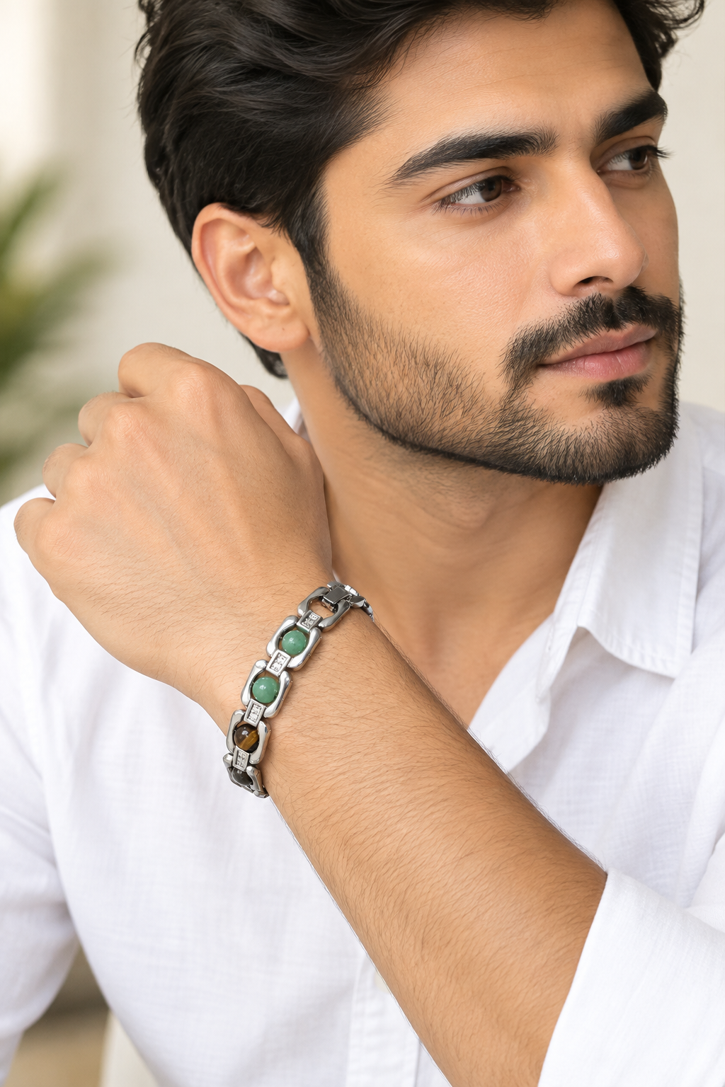 Original Dhanvarsh Pyrite Bracelet- JS-SBR-040