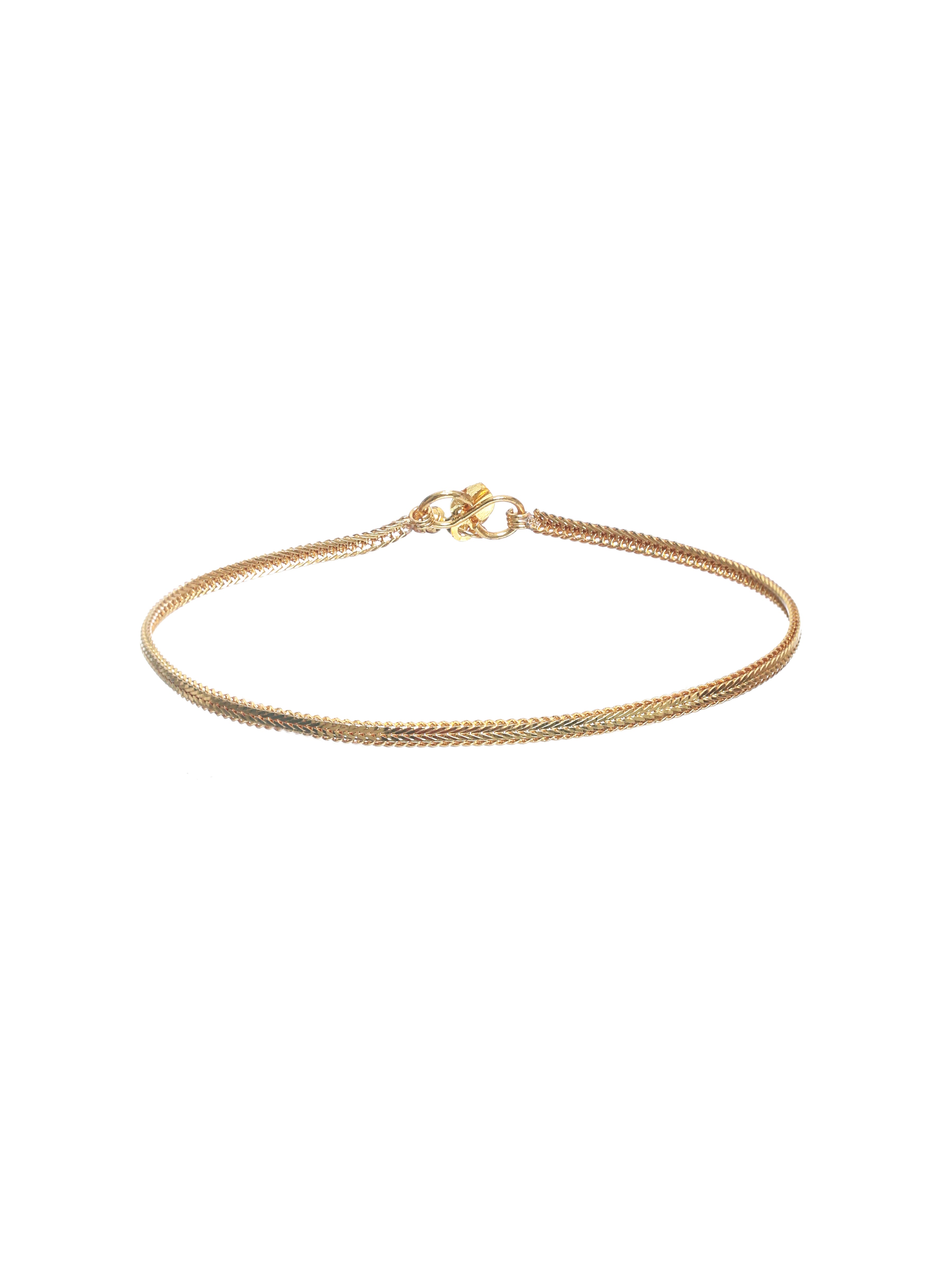 Set of 2 Gold-Plated Handcrafted Anklets - Jazzandsizzle
