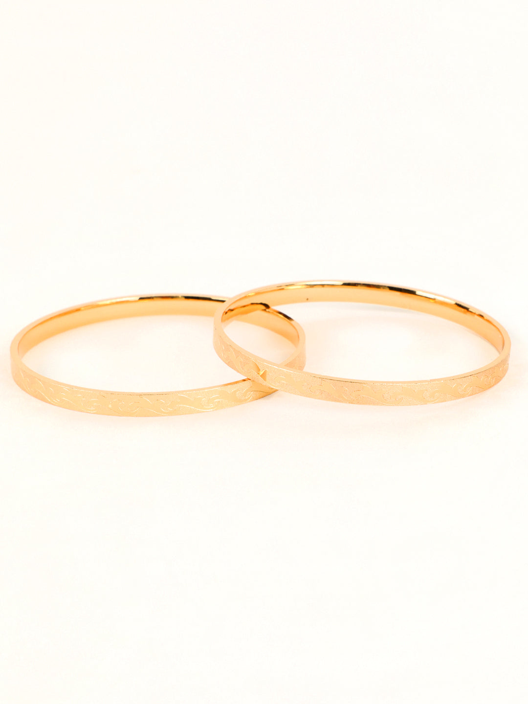 Gold Plated Set of 2 Bangle Set - Jazzandsizzle