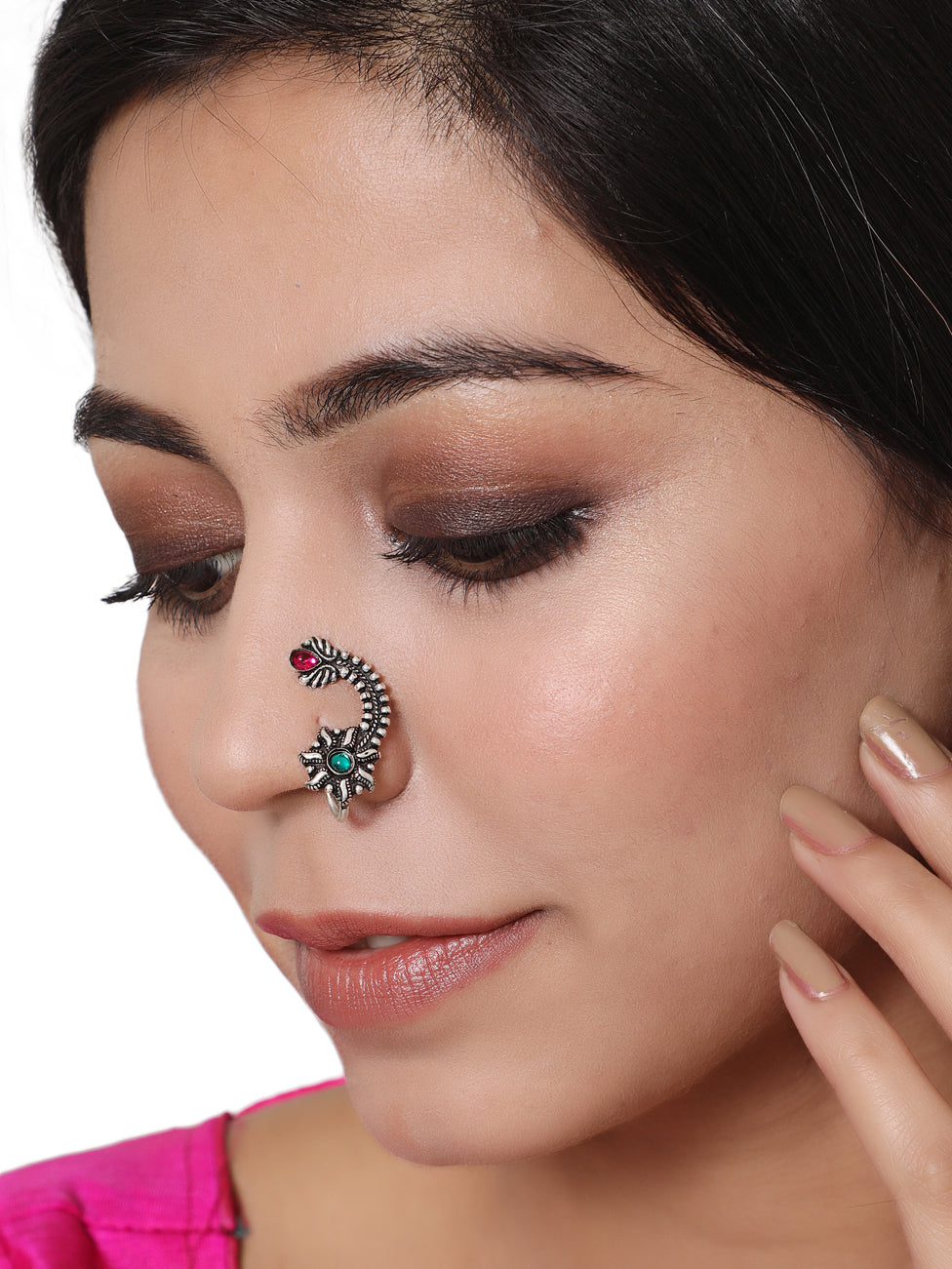 Oxidized Silver-Plated Nose Pins - Jazzandsizzle