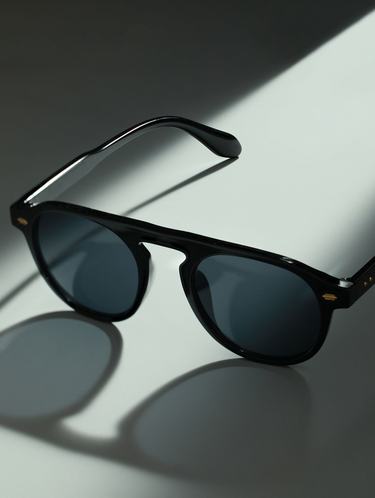 Adult Black Lens & Black Aviator Sunglasses with UV Protected Lens - Jazzandsizzle