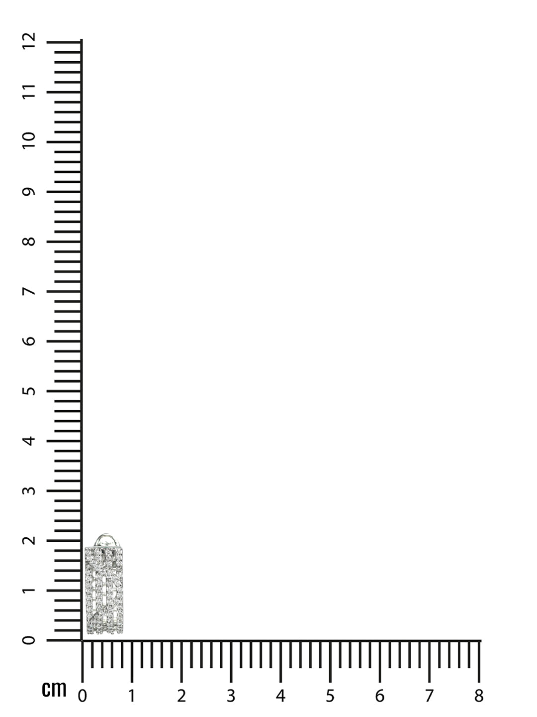 Silver-Toned American Diamond Studded Classic Hoop Earrings - Jazzandsizzle