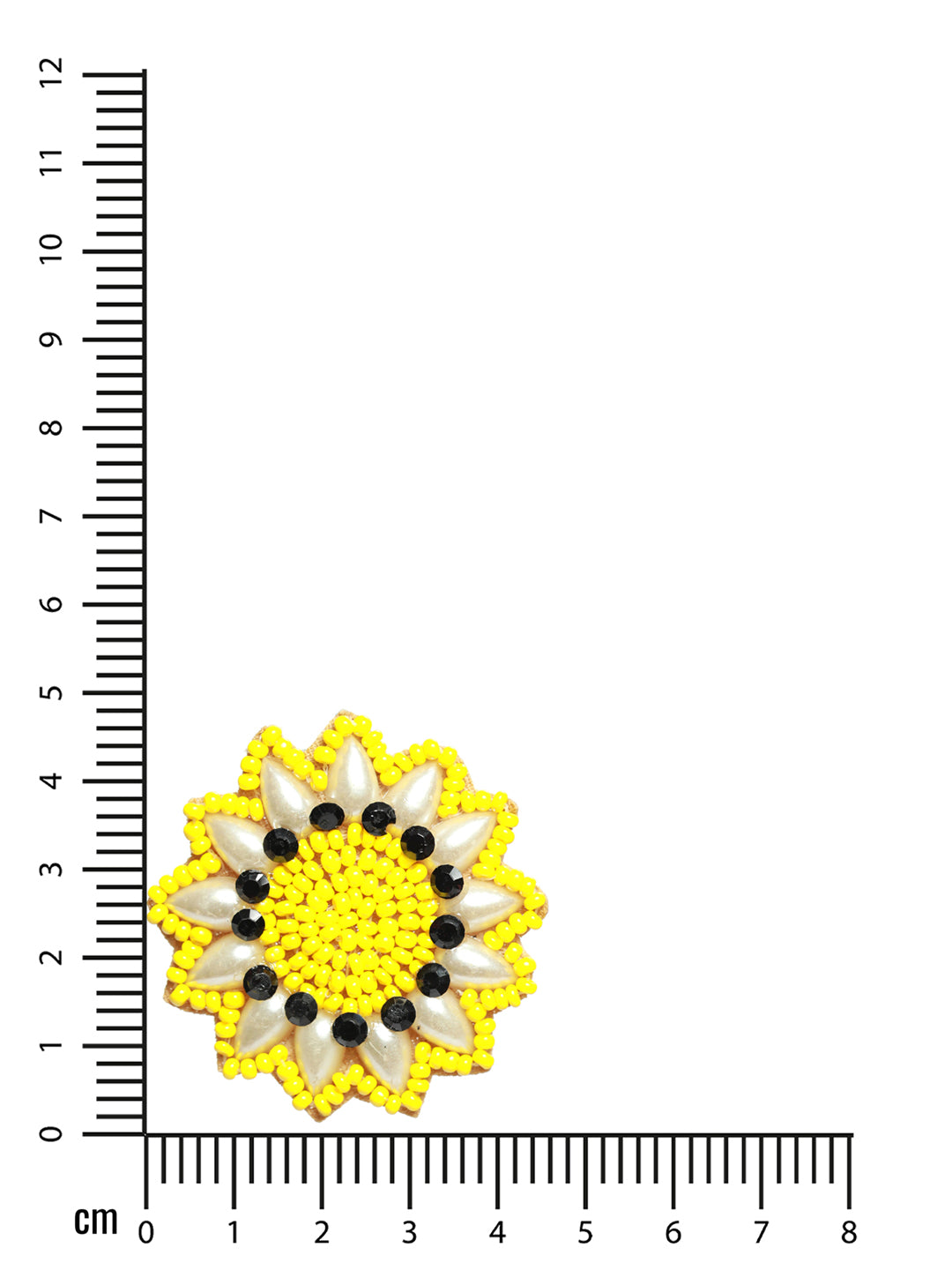 Gold-Plated Handcrafted Yellow & Black Stud Earrings - Jazzandsizzle