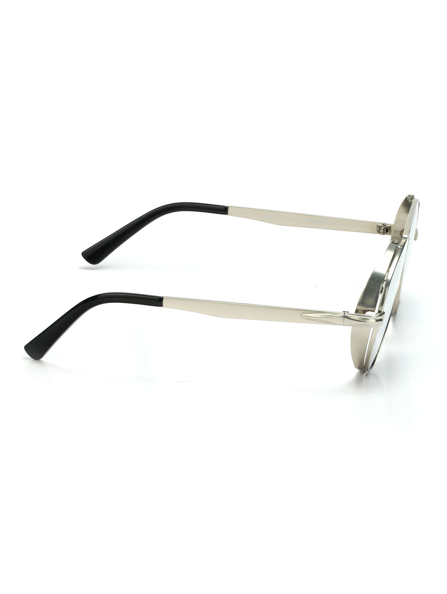 Unisex Black & Gold-Toned Vintage Aviator Flap,Retro Sunglasses - Jazzandsizzle