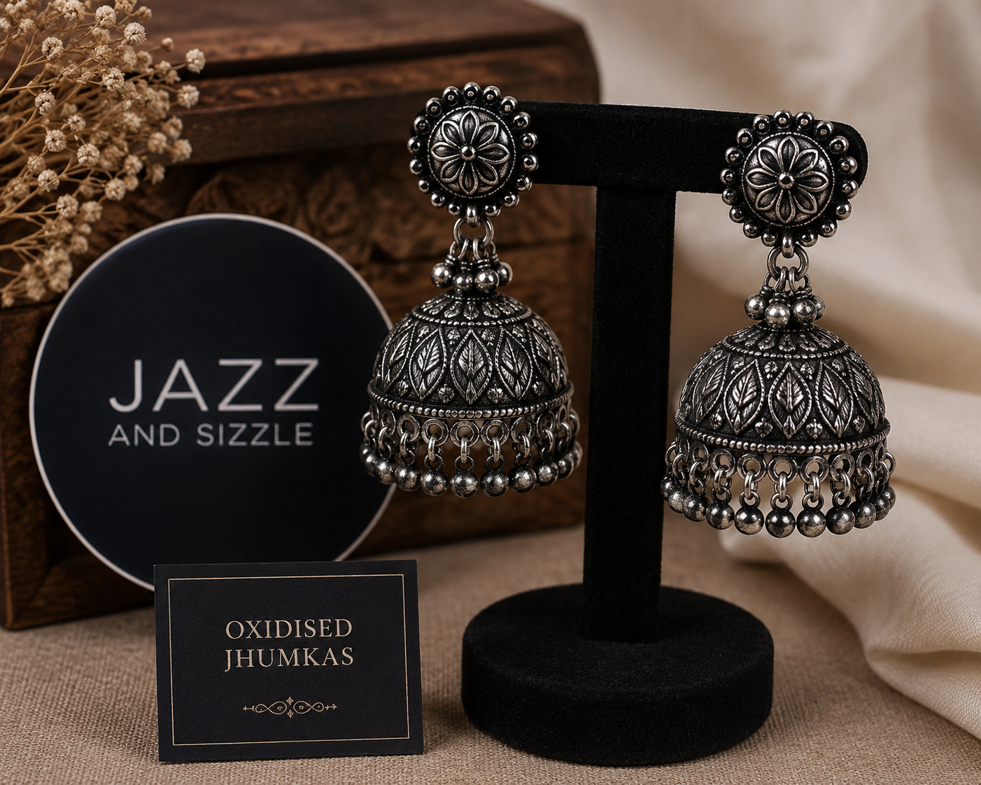 Trendy Oxidised Jhumka Designs for Festive Wear