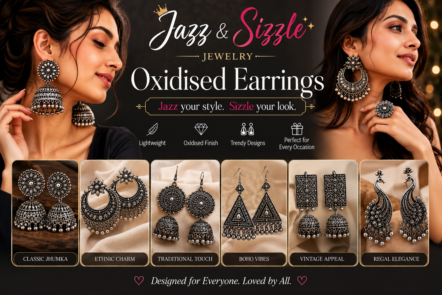 Why Oxidised Earrings Are Trending in Women’s Fashion