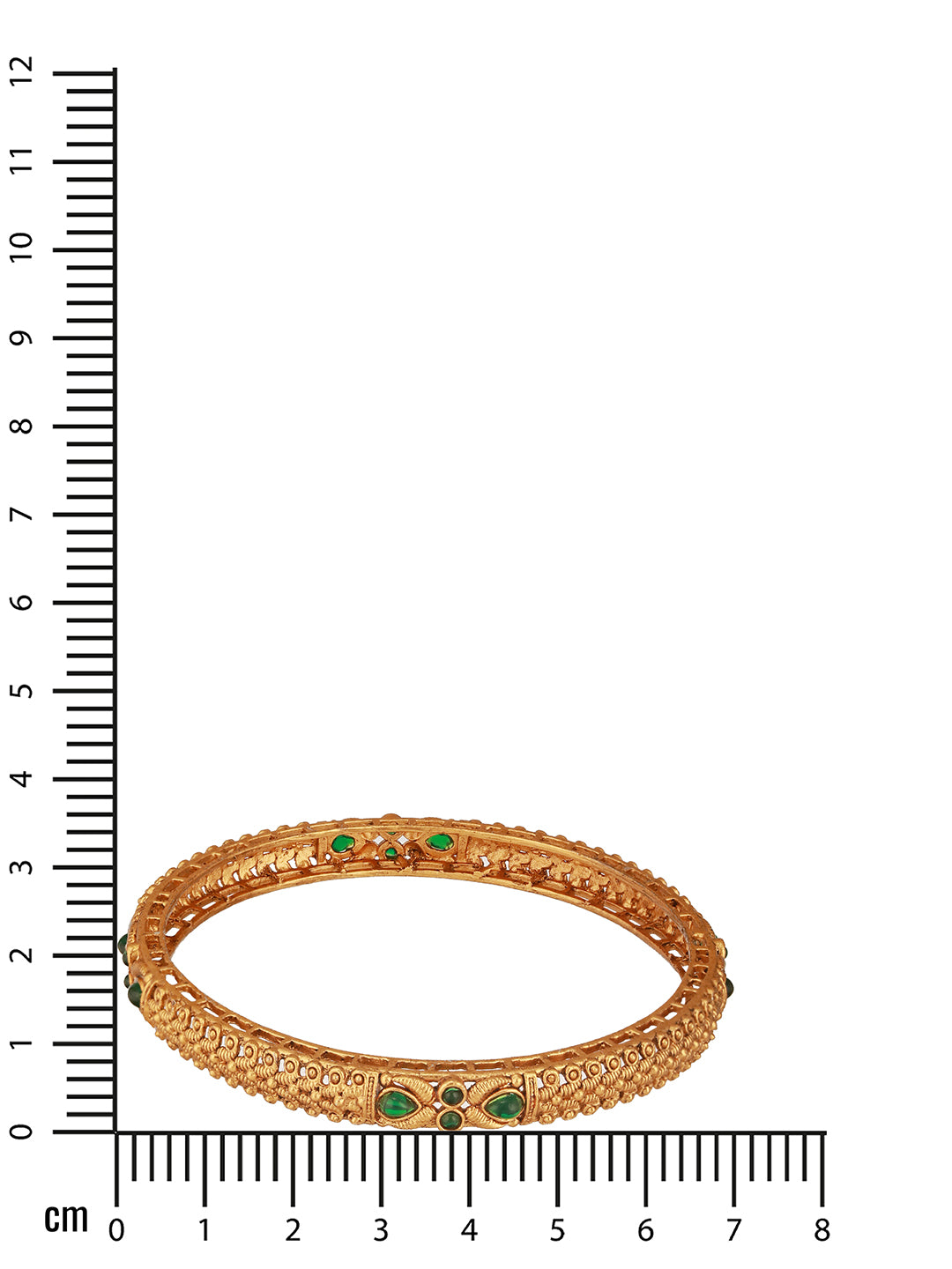 Jazz And Sizzle Set Of 2 Gold-Plated Red Pearl Beaded Handcrafted Bangles