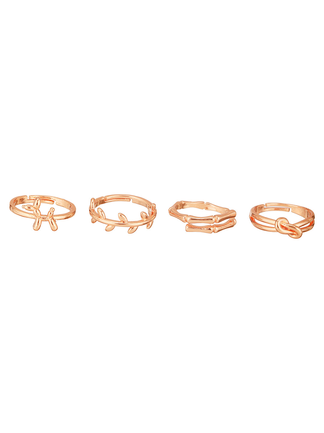 Jazz and Sizzle Gold Plated Adjustable Finger Ring