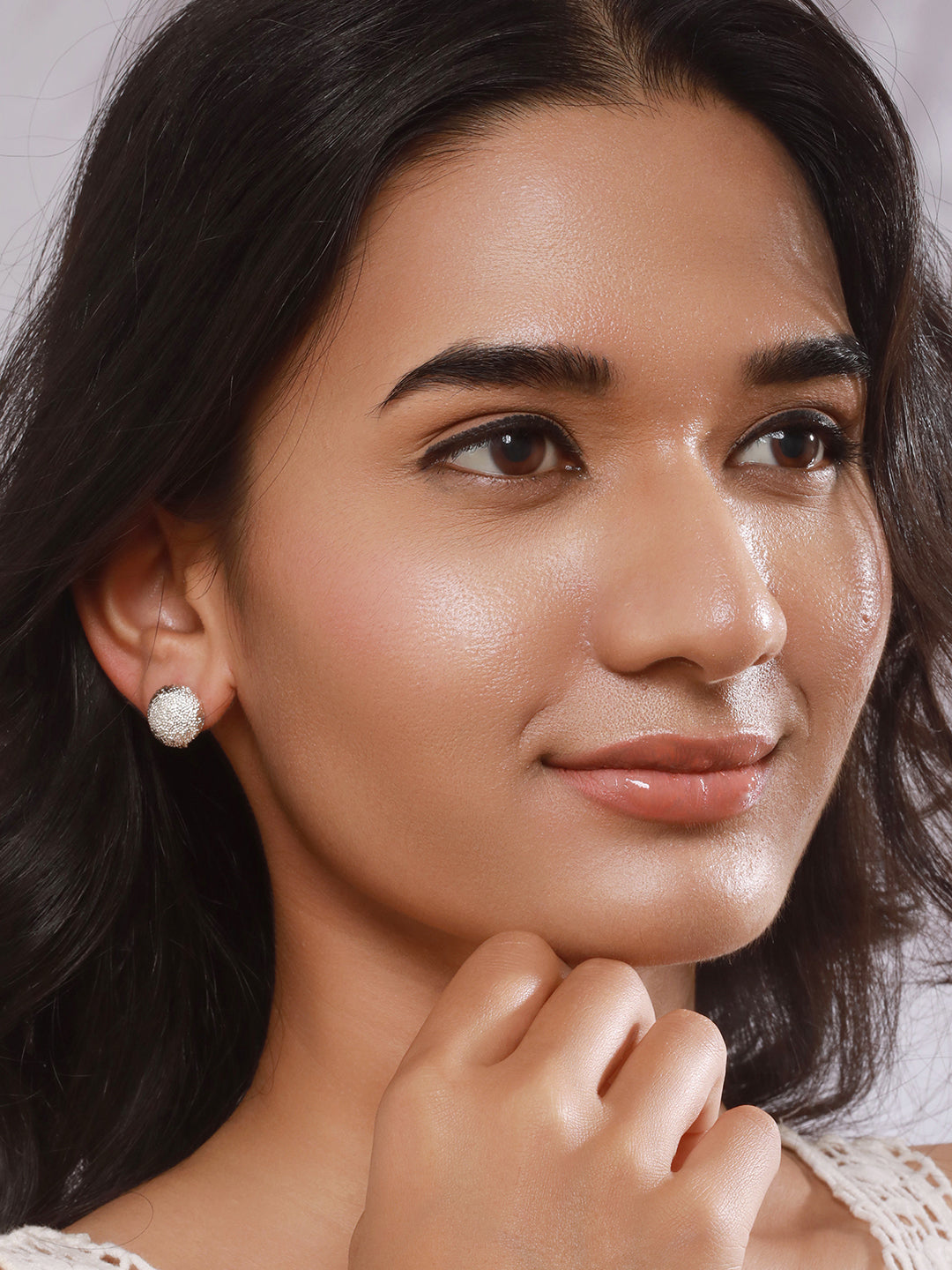 Jazz And Sizzle Set of 2 Gold & Silver-Plated Contemporary Studs Earrings for Girls