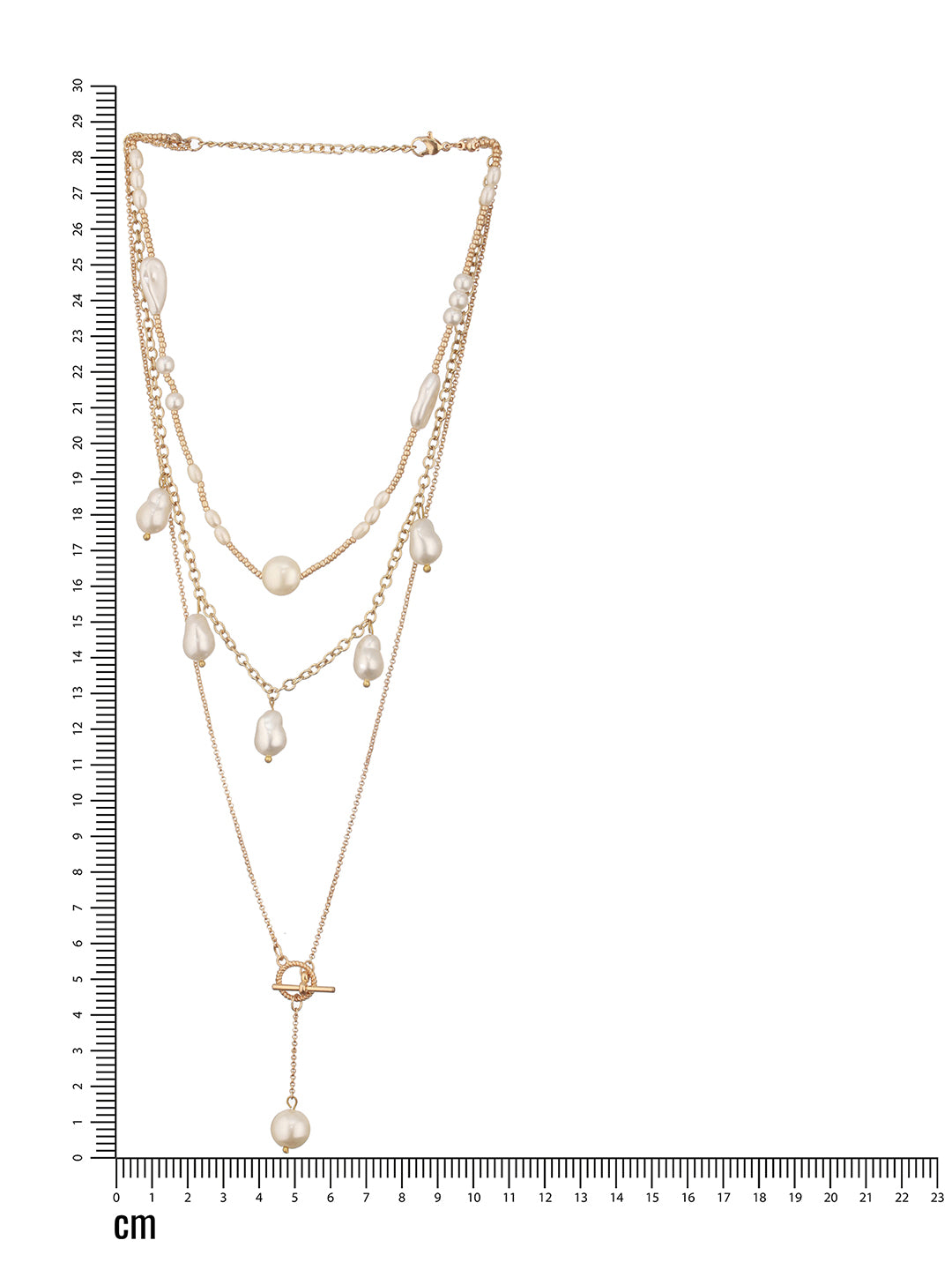 Elegant Multi-Layer Pearl & Chain Necklace – Jazz and Sizzle