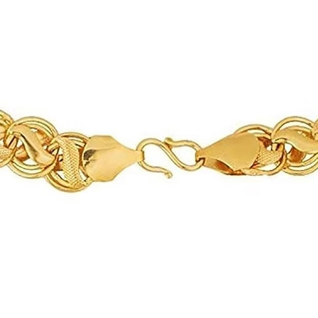 Jazz And Sizzle Trendy Traditional 18k Stainless Steel Gold Chain