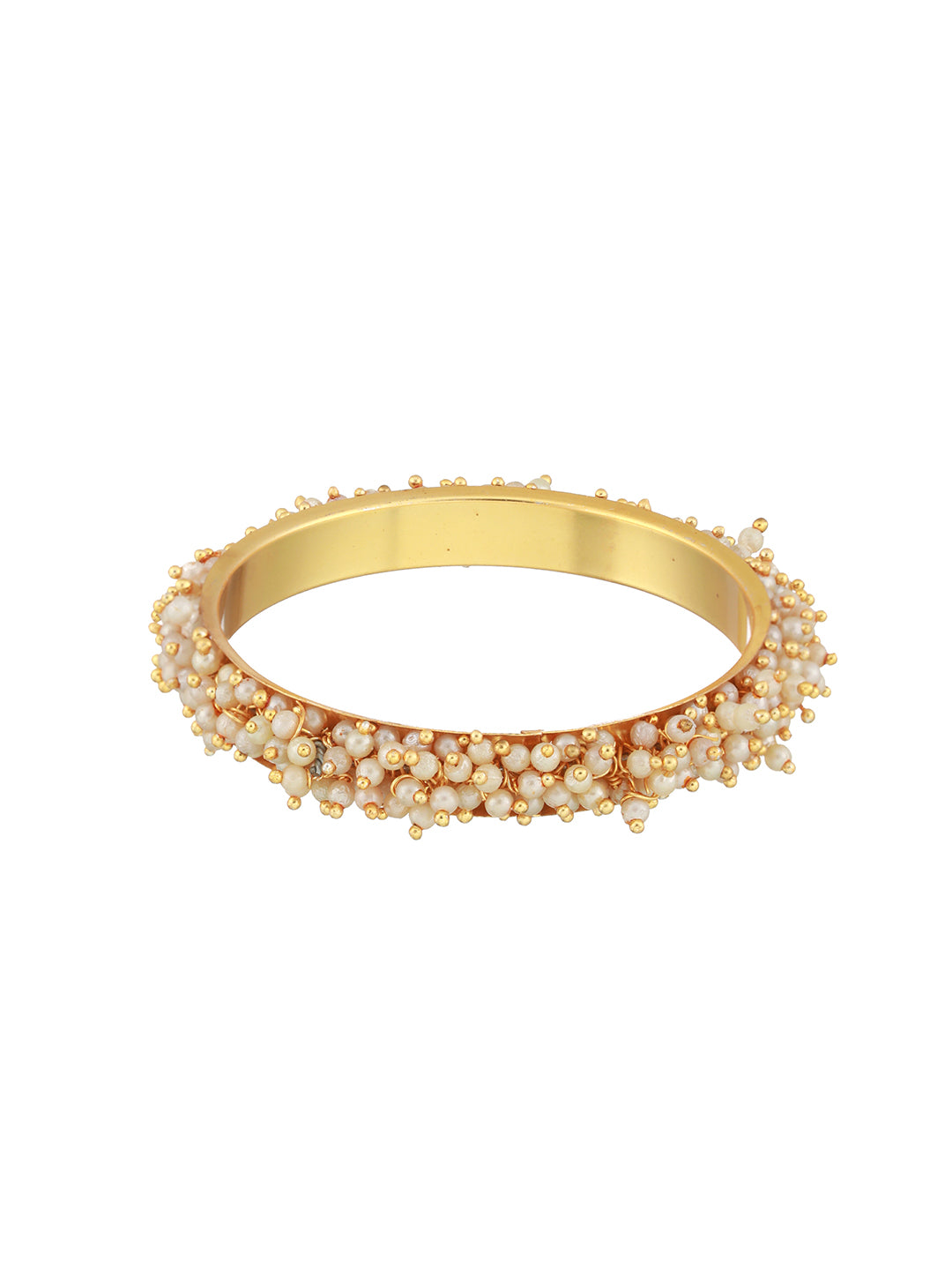 Set of 2 Gold-Plated Beaded Bangles - Jazzandsizzle