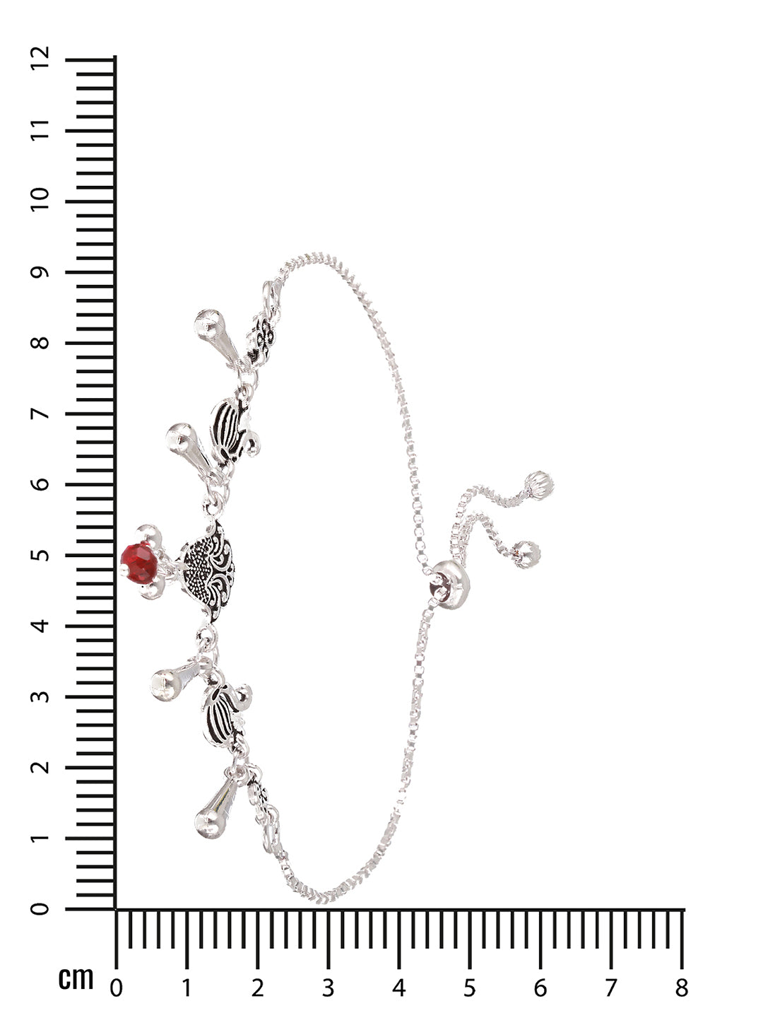 Set of 2 Silver-Plated Beaded Anklets - Jazzandsizzle