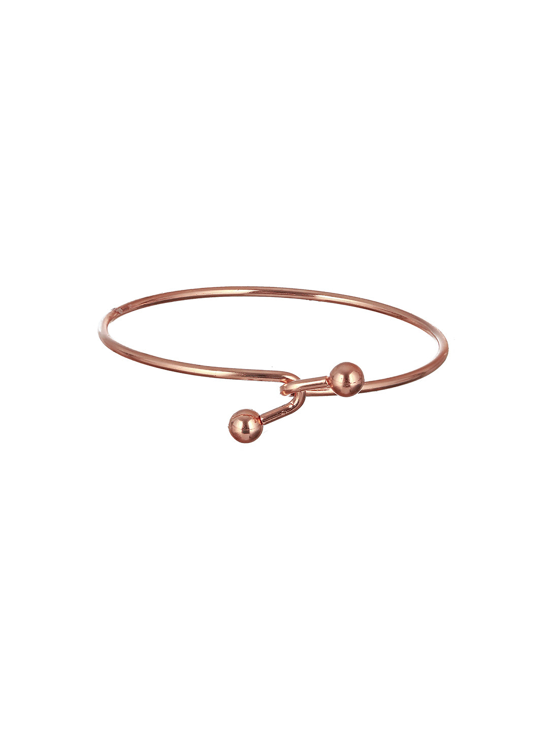 Rose Gold-Plated Cuff Bracelet - Jazzandsizzle