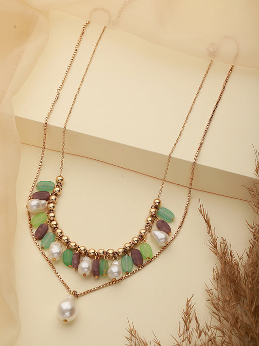 Gold-Plated Layered Necklace - Jazzandsizzle