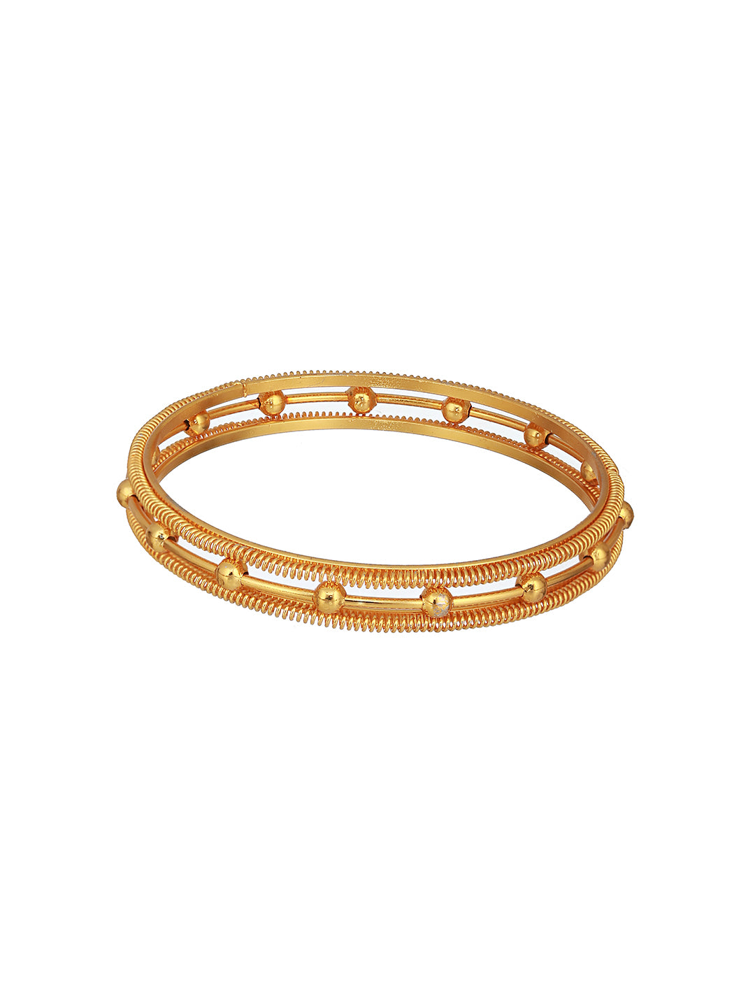Set Of 4 Gold-Plated Bangles - Jazzandsizzle
