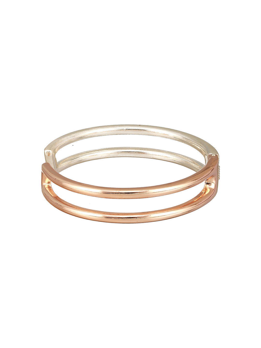 Women Gold-Toned Brass Cuff Bracelet - Jazzandsizzle