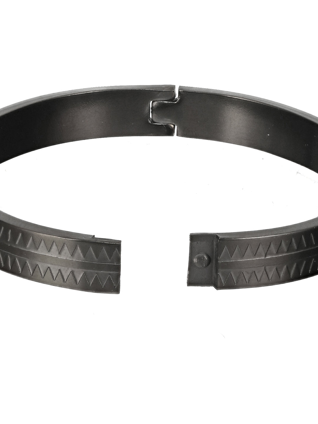 Men'S Men Black Stainless Steel Kada Bracelet
