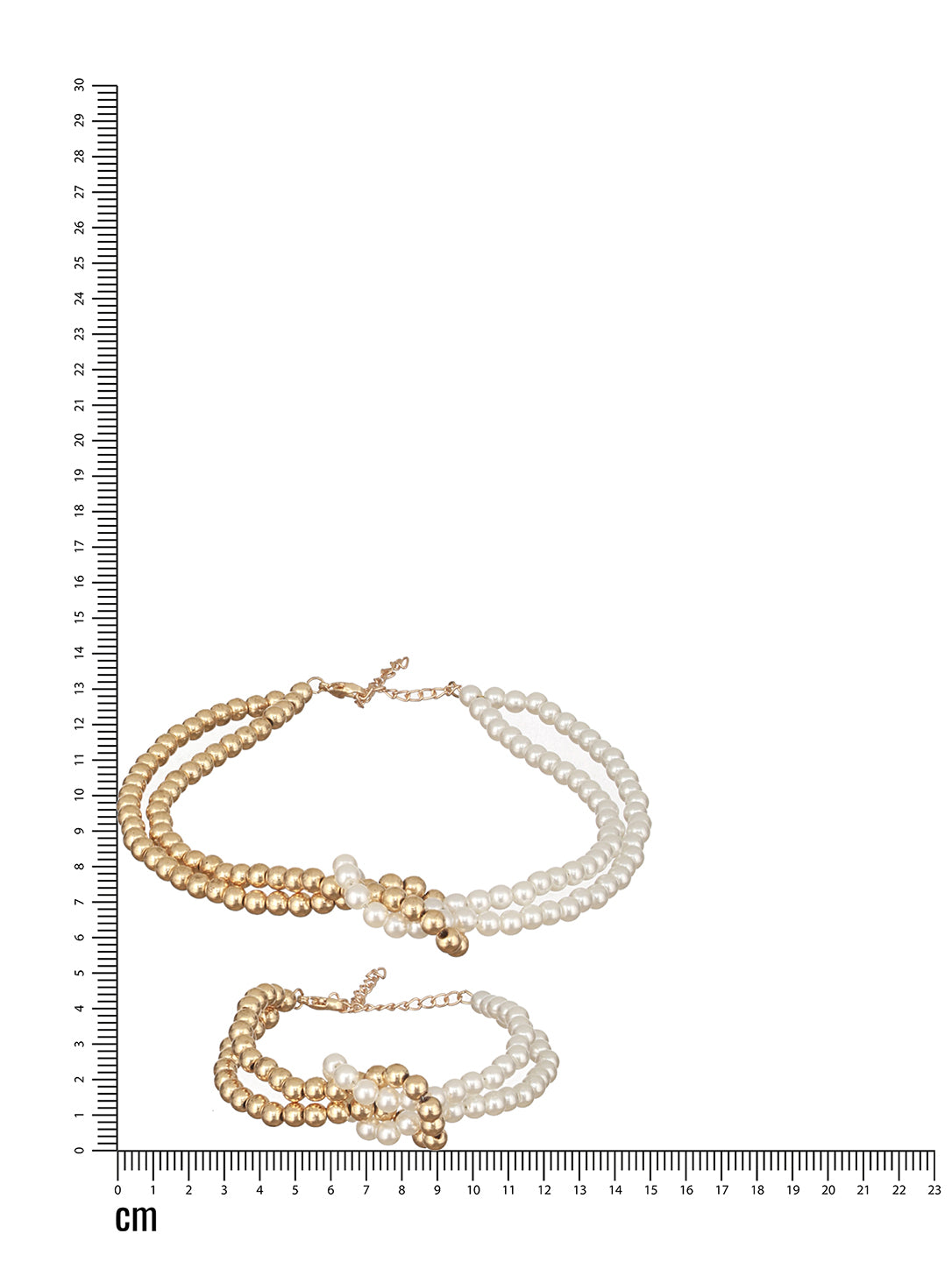 Jazz and Sizzle Gold-Plated & Beaded Twisted Jewellery Set