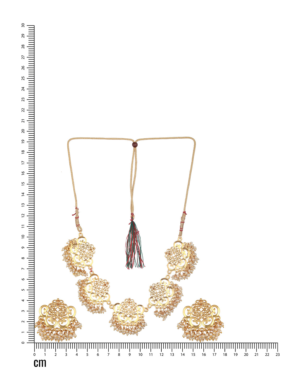 Jazz And Sizzle Gold-Plated Kundan Studded & Beaded Jewelry Set