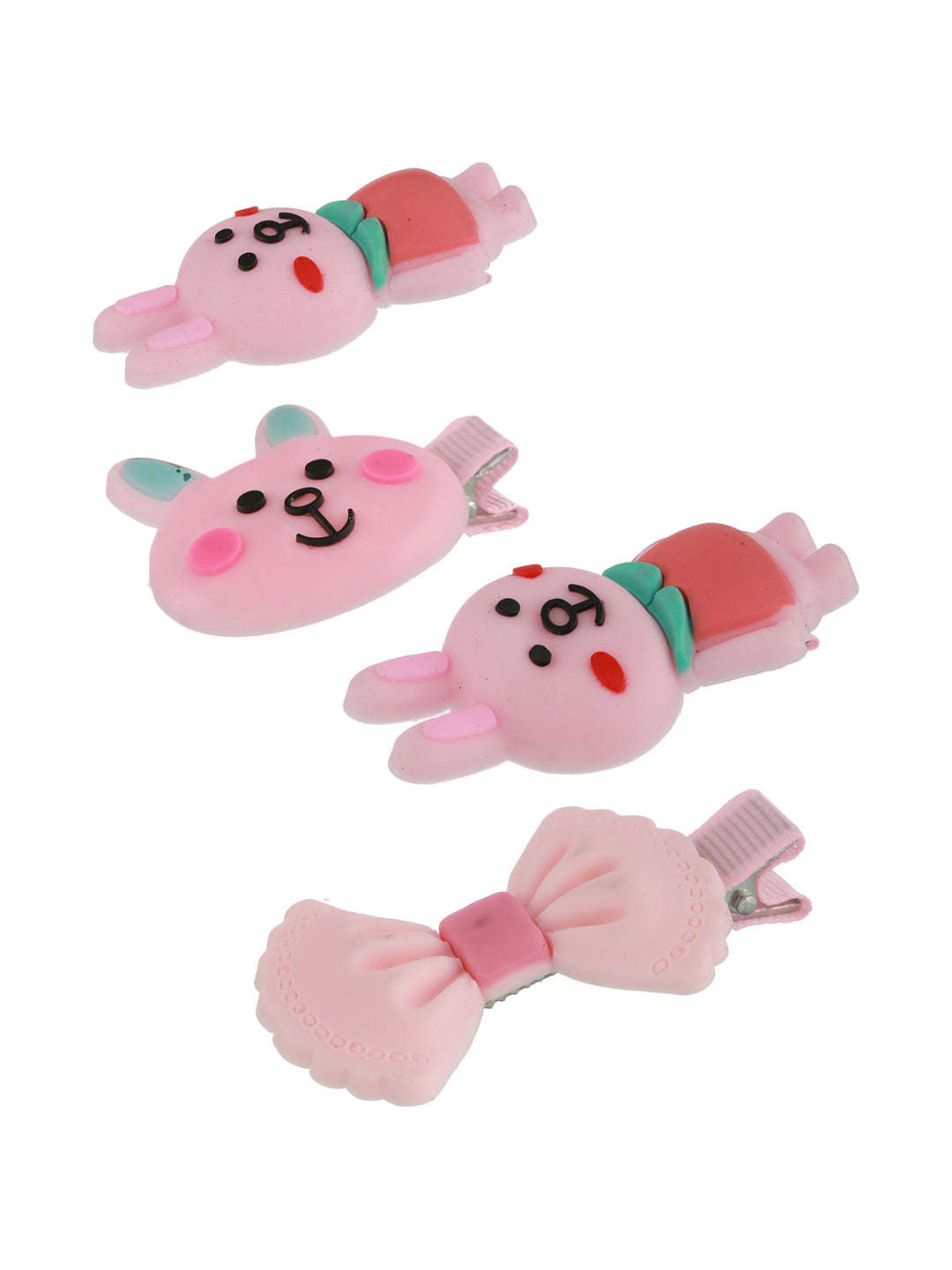 Women Set of 12 Gold-Toned & White Embelished Beaded U Pins - Jazzandsizzle