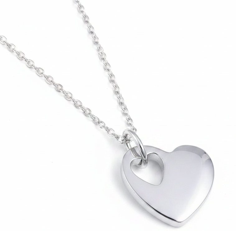 Jazz And Sizzle Sterling Temperament Soft Heart Zircon Pendant