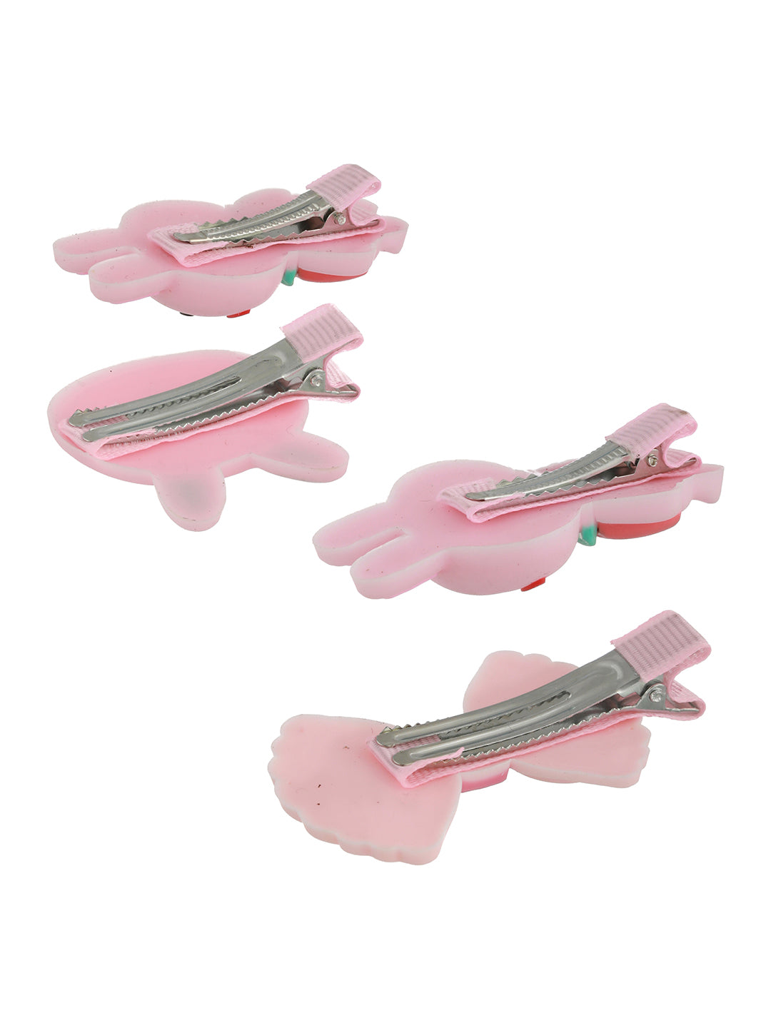 Women Set of 12 Gold-Toned & White Embelished Beaded U Pins - Jazzandsizzle