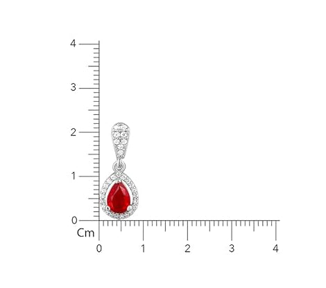 Jazz And Sizzle  Ruby Radiant Cut Dainty Necklace for Women | Luxury Inspired Party & Daily Wear Jewellery
