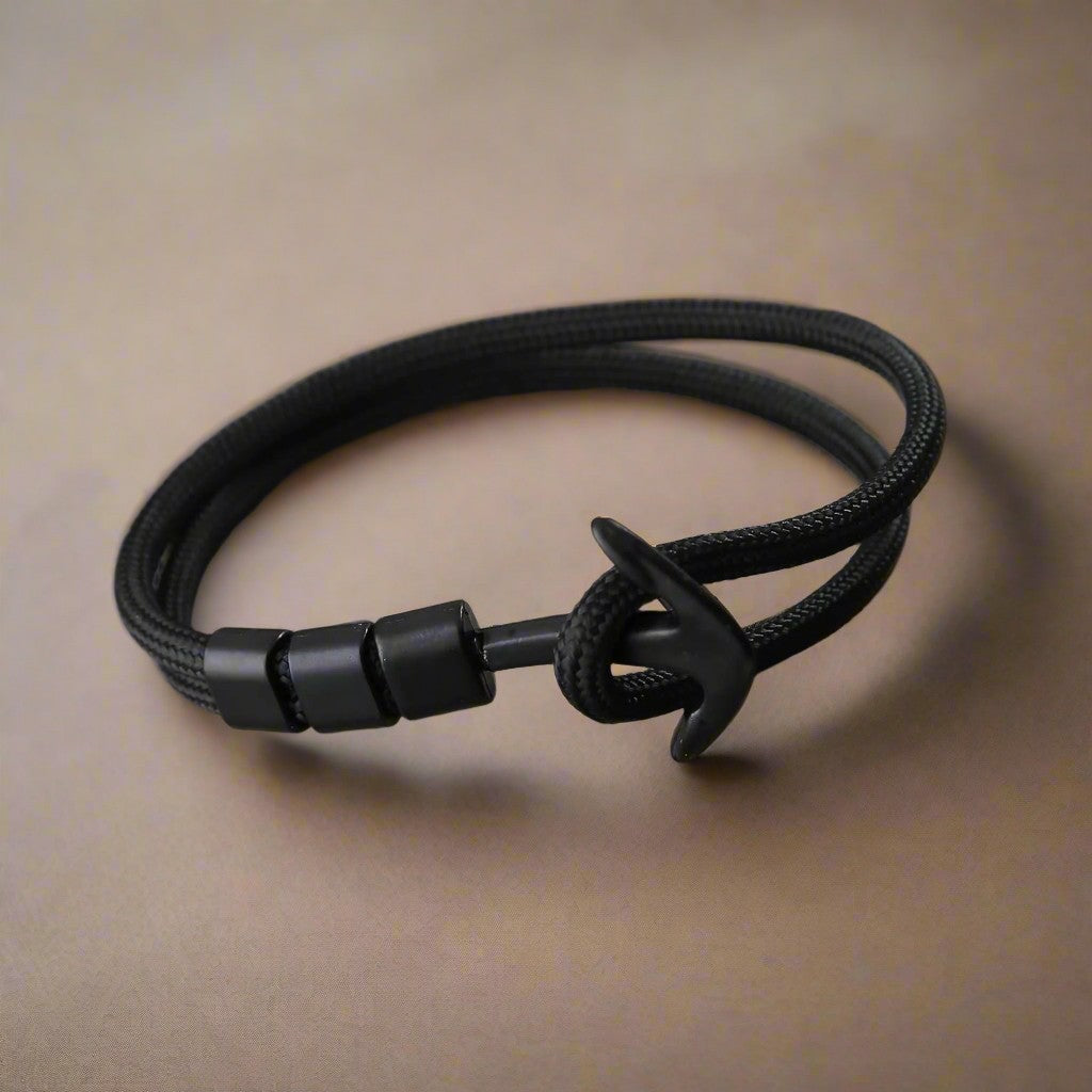 Jazz and Sizzle Men Leather Wraparound Bracelet