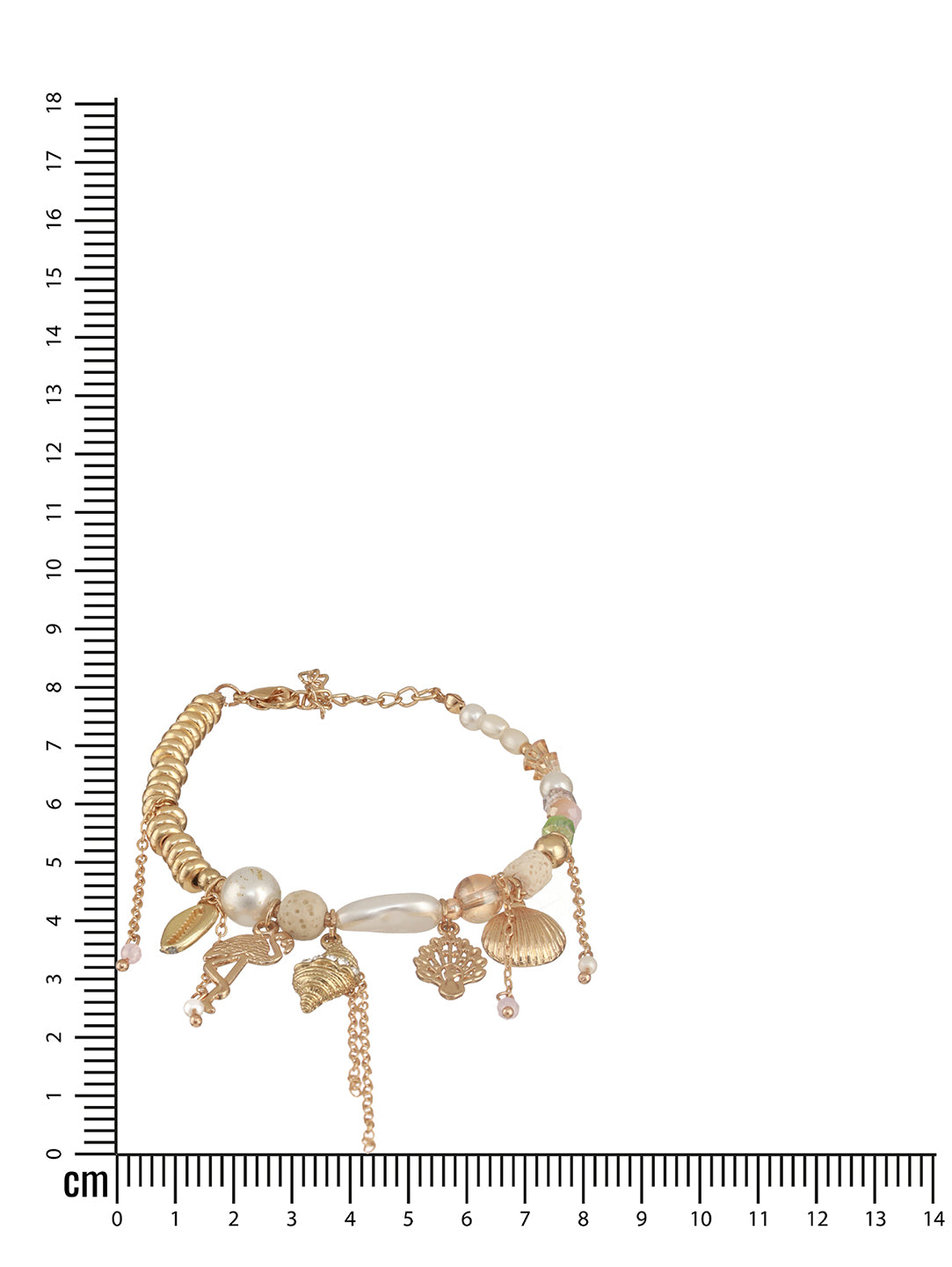 Jazz And Sizzle Pearls & Charm Beaded Bracelet